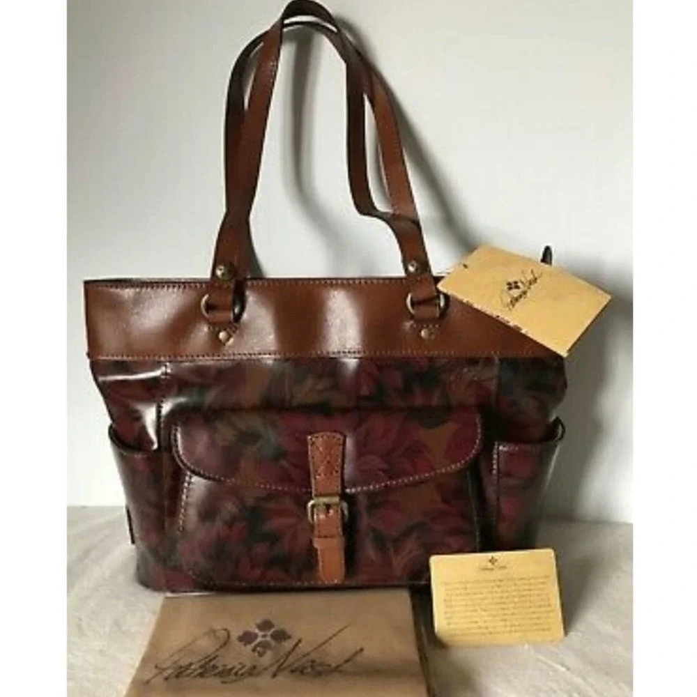 PATRICIA‎ NASH “BOLSENA TOTE” HANDMADE LEATHER ENGLISH MUMS DESIGN SHOULDer Bag